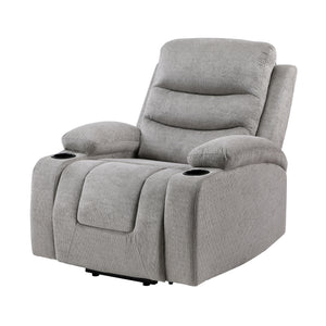 Lera Microfiber Power Lift Chair with Massage, Heat, Charging Ports and Cup-Holders