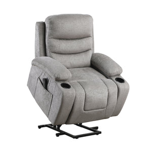 Lera Microfiber Power Lift Chair with Massage, Heat, Charging Ports and Cup-Holders