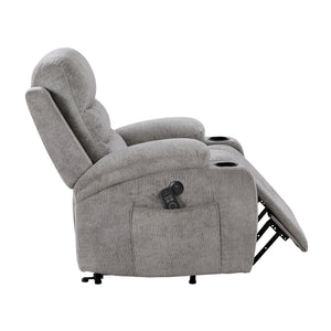 Lera Microfiber Power Lift Chair with Massage, Heat, Charging Ports and Cup-Holders