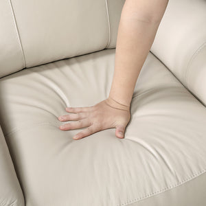 Koa Leather Match Swivel Glider Reclining Chair