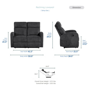 Oliver Double Reclining Loveseat