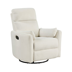 Lennon Textured Microfiber Swivel Glider Reclining Chair