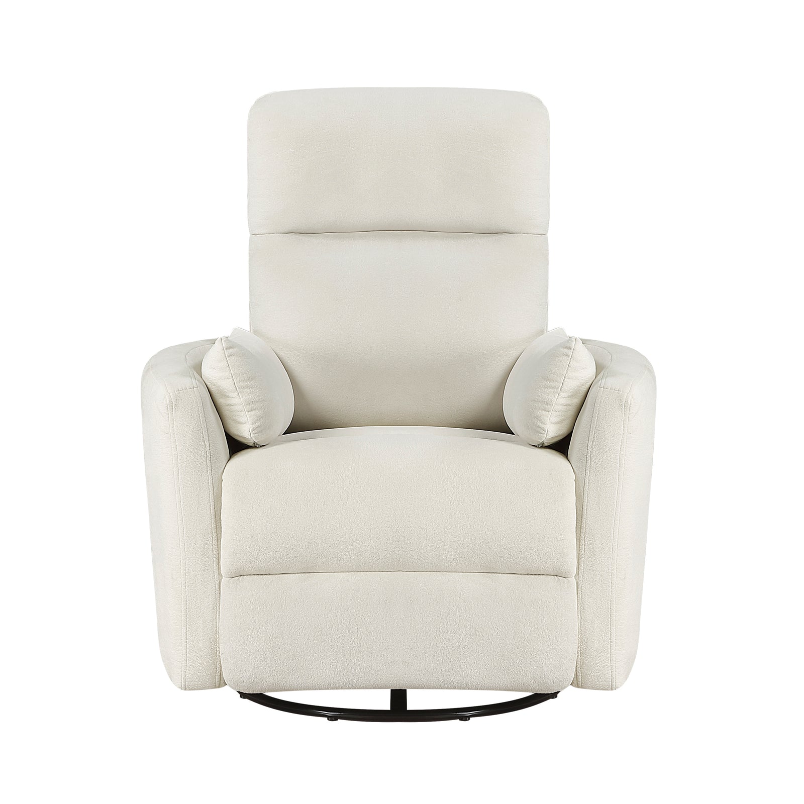 Lennon Textured Microfiber Swivel Glider Reclining Chair