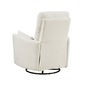 Lennon Textured Microfiber Swivel Glider Reclining Chair