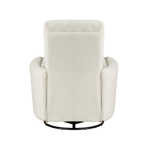 Lennon Textured Microfiber Swivel Glider Reclining Chair