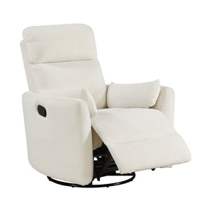 Lennon Textured Microfiber Swivel Glider Reclining Chair