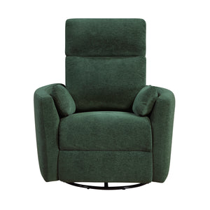 Lennon Textured Microfiber Swivel Glider Reclining Chair