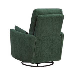 Lennon Textured Microfiber Swivel Glider Reclining Chair