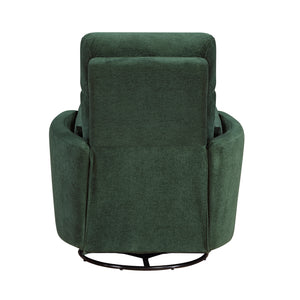Lennon Textured Microfiber Swivel Glider Reclining Chair