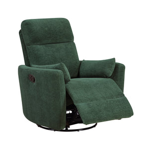 Lennon Textured Microfiber Swivel Glider Reclining Chair