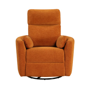 Lennon Textured Microfiber Swivel Glider Reclining Chair