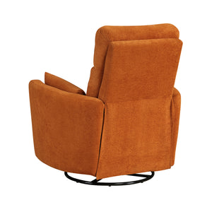 Lennon Textured Microfiber Swivel Glider Reclining Chair