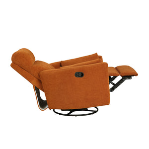 Lennon Textured Microfiber Swivel Glider Reclining Chair