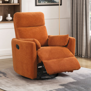 Lennon Textured Microfiber Swivel Glider Reclining Chair