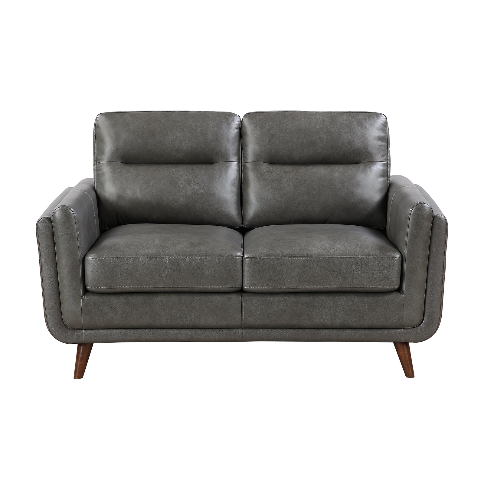 Sova Leather Match Living Room Loveseat