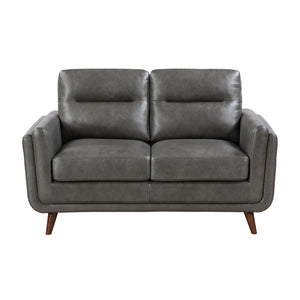 Sova Leather Match Living Room Loveseat