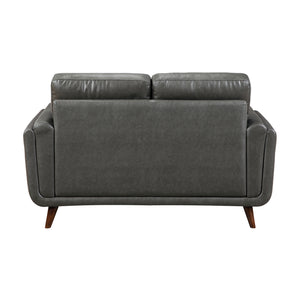Sova Leather Match Living Room Loveseat