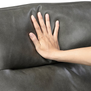 Sova Leather Match Living Room Loveseat