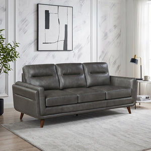 Sova Leather Match Living Room Sofa