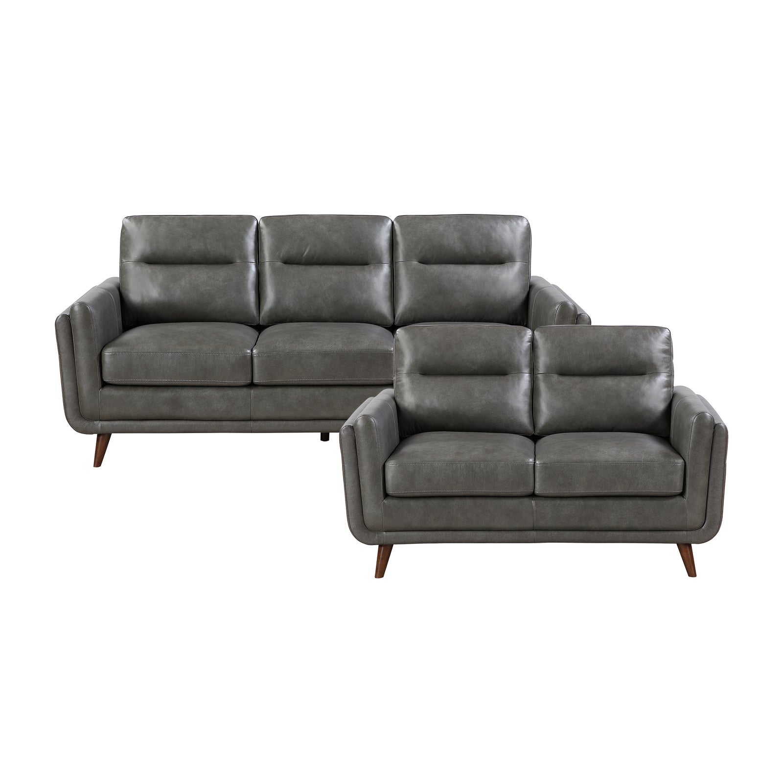 Sova Leather Match 2-Piece  Living Room Sofa Set
