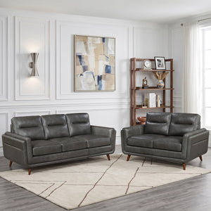 Sova Leather Match 2-Piece  Living Room Sofa Set