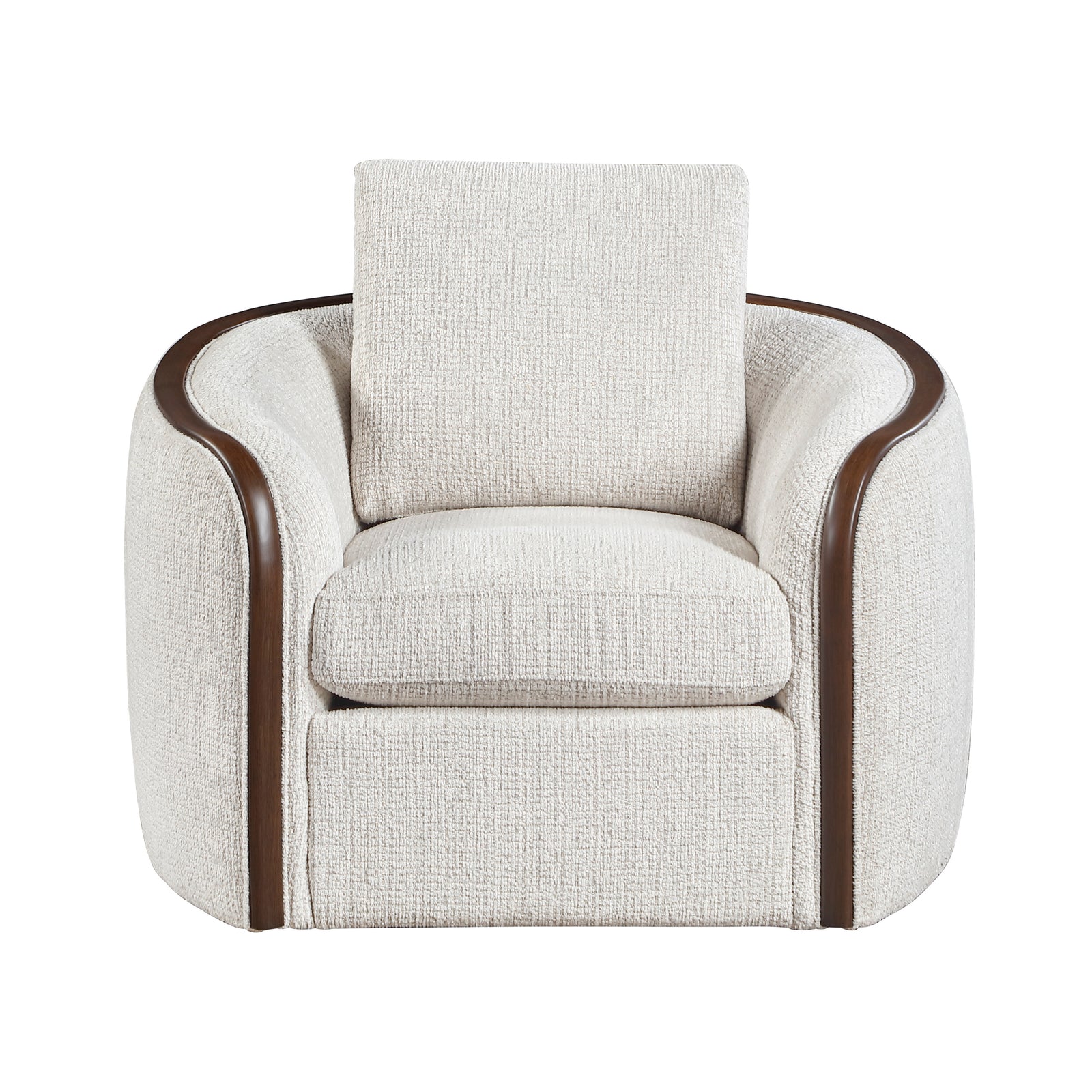 Forma Chenille Swivel Living Room Chair
