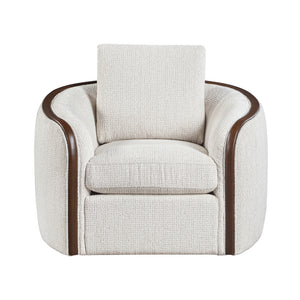 Forma Chenille Swivel Living Room Chair