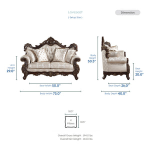 Kelm Jacquard Living Room Loveseat