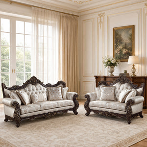Kelm Jacquard 2-Piece Living Room Sofa Set