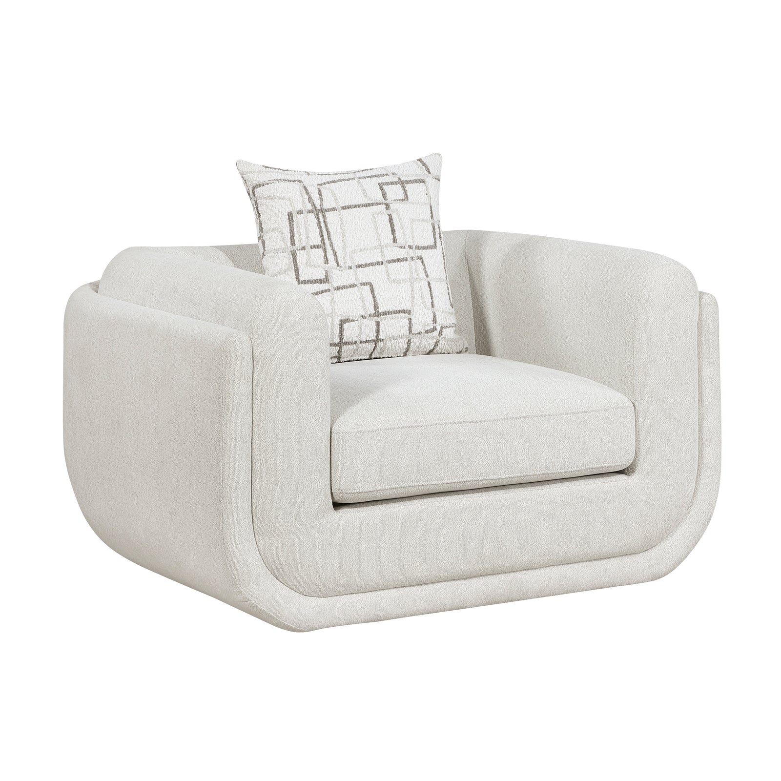 Calvani Chenille Fabric Living Room Chair
