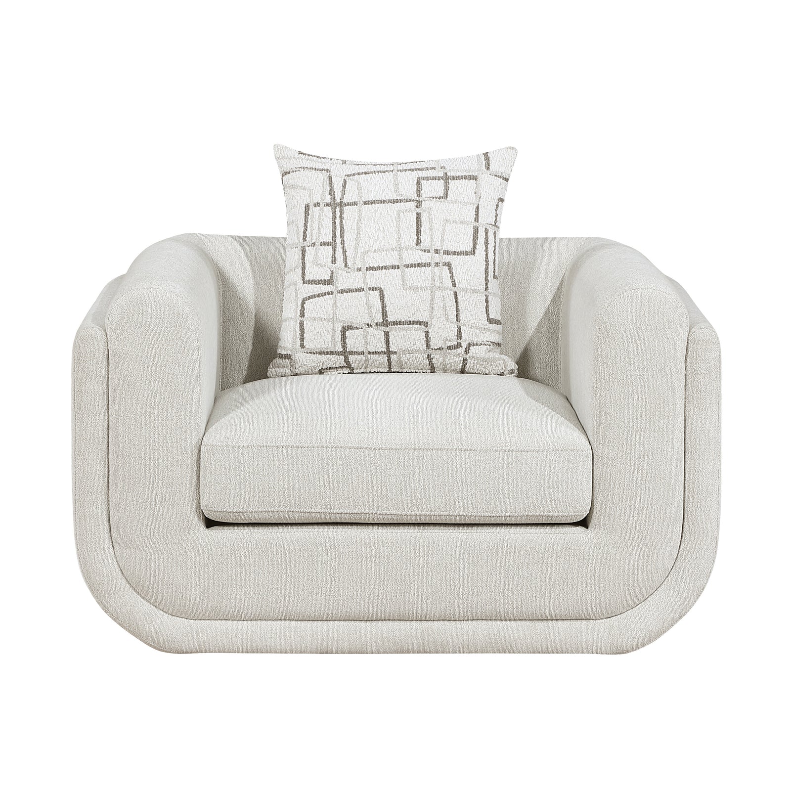 Calvani Chenille Fabric Living Room Chair