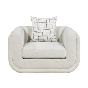 Calvani Chenille Fabric Living Room Chair