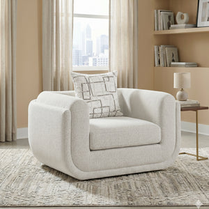 Calvani Chenille Fabric Living Room Chair