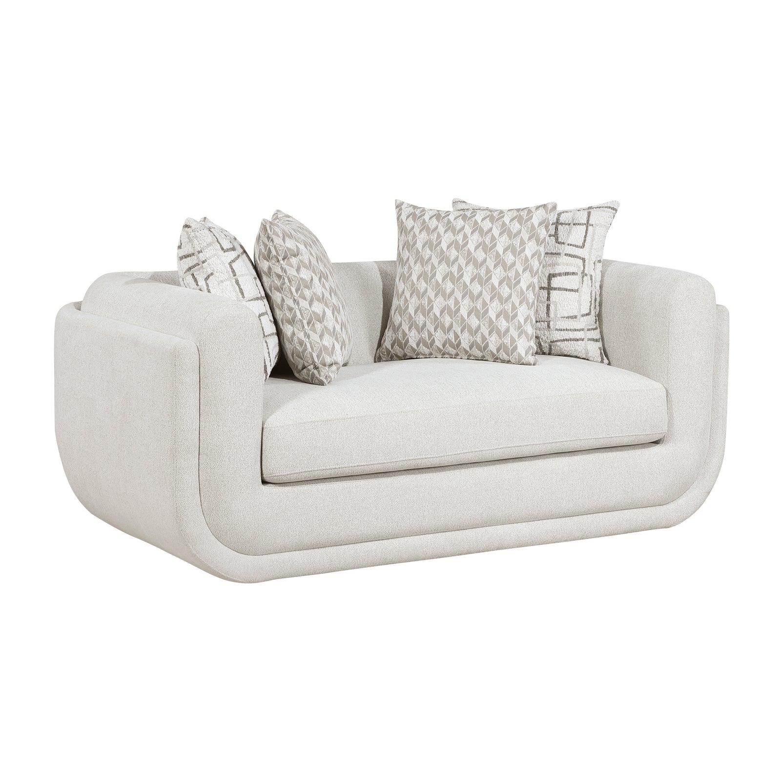 Calvani Chenille Fabric Living Room Loveseat