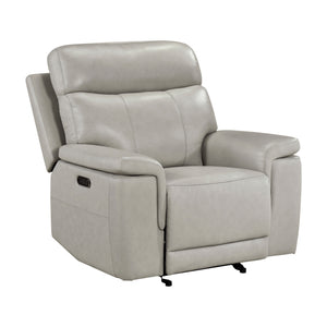 Vireo Leather Power Glider Reclining Chair with Power Headrest