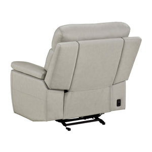 Vireo Leather Power Glider Reclining Chair with Power Headrest