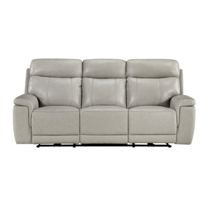 Vireo Leather Power Double Reclining Sofa with Power Headrest