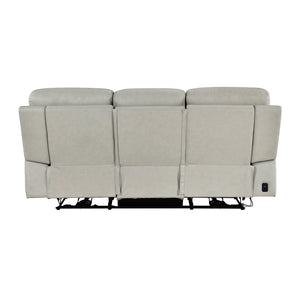 Vireo Leather Power Double Reclining Sofa with Power Headrest