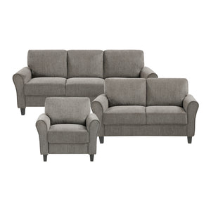 Diboll 3-Piece Chenille Fabric Living Room Sofa set