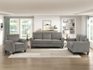 Diboll 3-Piece Chenille Fabric Living Room Sofa set