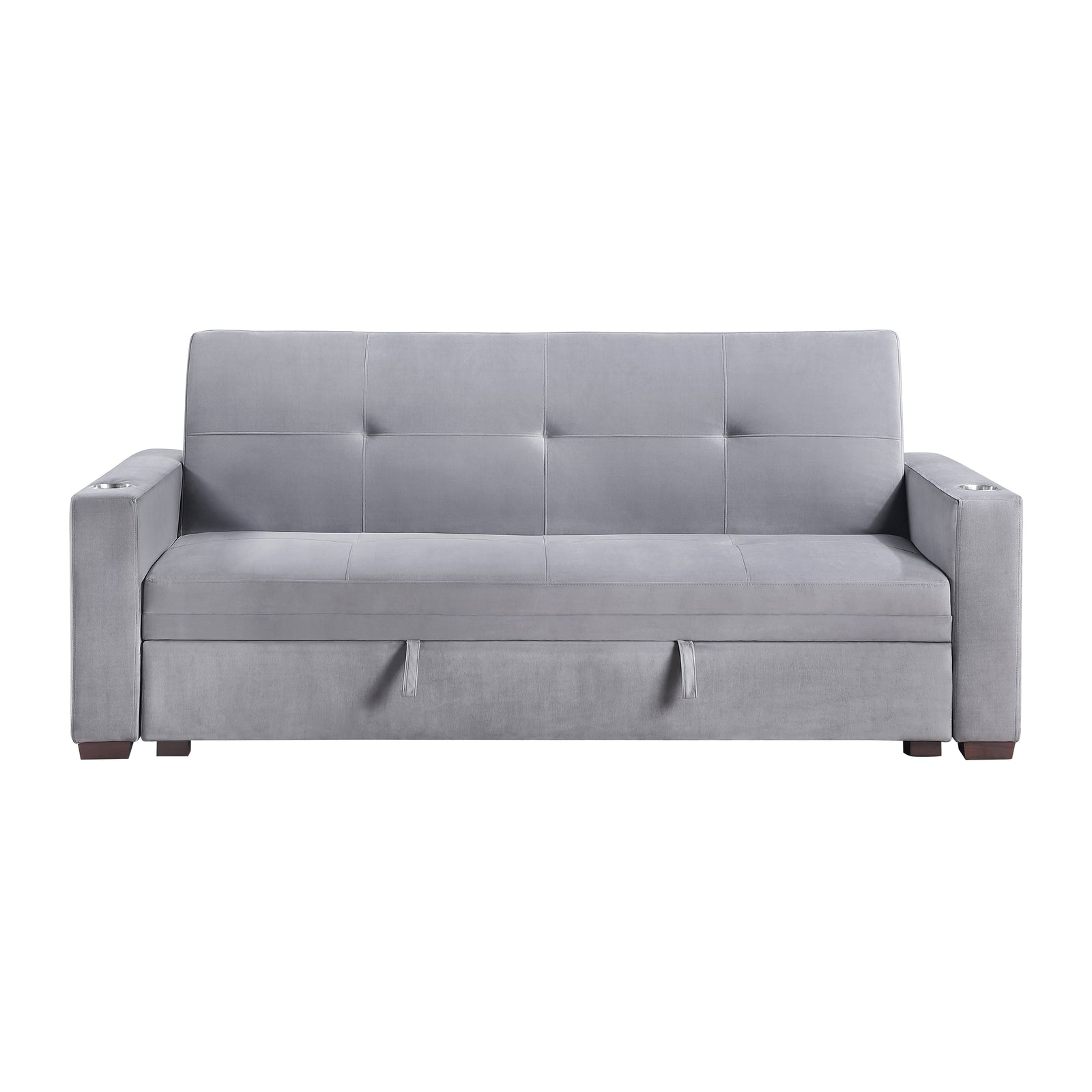 Kentia Velvet Convertible Futon Sofa