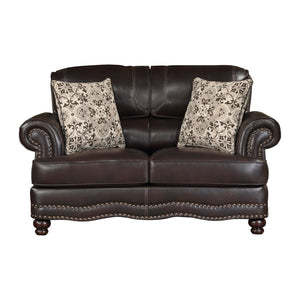 Mariposa Breathable Faux Leather Living Room Loveseat