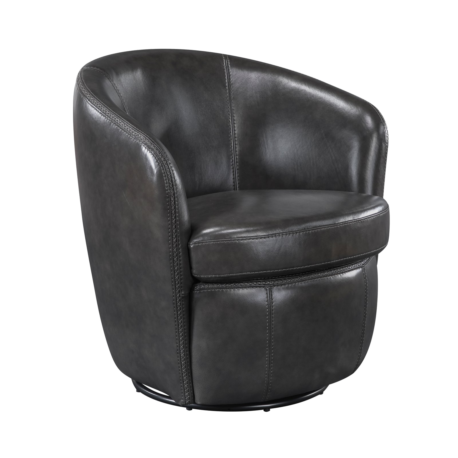 Ellis Leather Swivel Chair