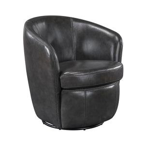 Ellis Leather Swivel Chair