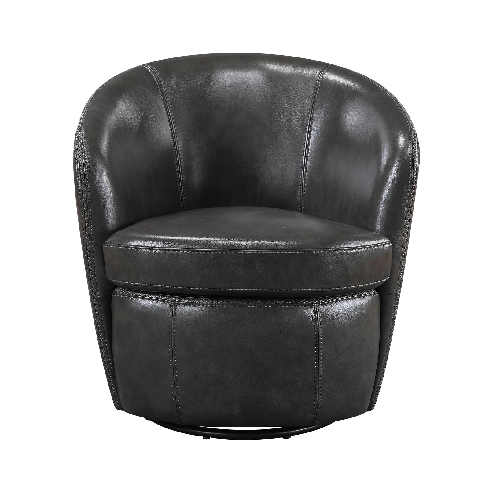 Ellis Leather Swivel Chair
