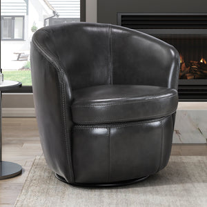 Ellis Leather Swivel Chair