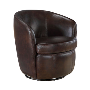 Ellis Leather Swivel Chair