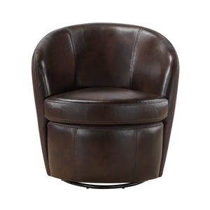 Ellis Leather Swivel Chair
