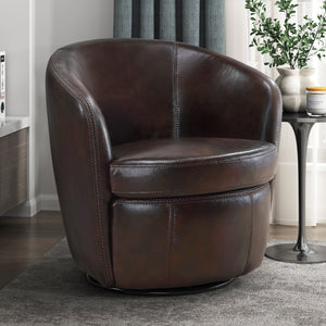 Ellis Leather Swivel Chair