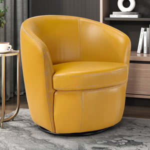 Ellis Leather Swivel Chair